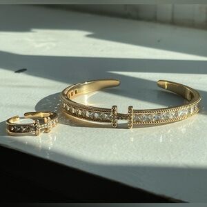 Chic Gold and Silver Women's Bracelet